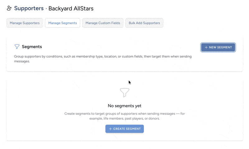 Create segmented lists