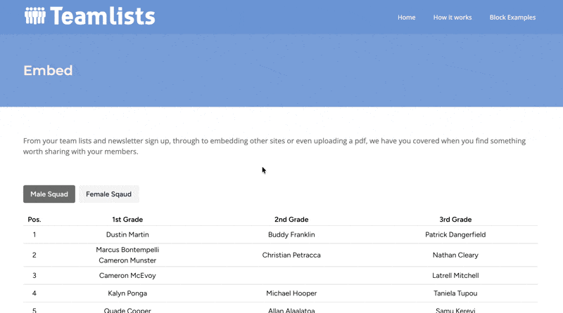 Share your website