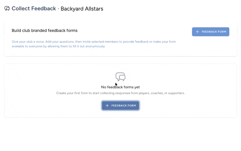 Create feedback forms
